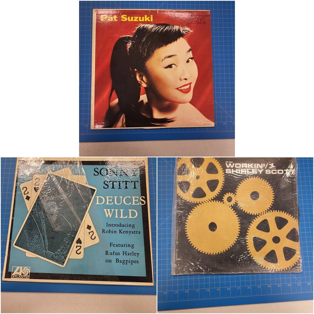 Lot of 3 Vinyl Records LP Jazz Bagpipes Deuces Kenyatta Miss Organ Pony Robin